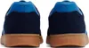 Rear view of two blue and brown sneakers. Produktbild-Vorschau