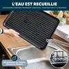 Égouttoir eluno avec poignées en bambou, bac d'égouttage et Voir les images du produit 5
