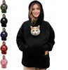 Uni Haustier Hoodie aus Fleece mit Reißverschlusstasche Produktbild-Vorschau 1