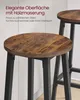 Barhocker, 2er Set, Barstühle, Küchenstühle mit Fußstütze Produktbild-Vorschau 6