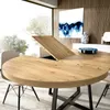 Dmora Tavolo Allungabile Andia 110x158x77h cm Nero, Anteprima dell’immagine prodotto 4