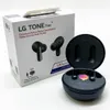 A product box and earbuds with their charging case are displayed on a white background. Produktbild-Vorschau