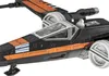 Close-up of a toy X-wing fighter with a BB-8 droid figure. Produktbild-Vorschau