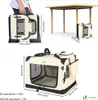 VOUNOT® Hundebox faltbar, Hundetransportbox robust für Produktbild-Vorschau 4