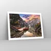 Poster - Poster ohne Rahmen - Boote Berge See - 70x50 cm - Produktbild-Vorschau 7