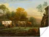 MuchoWow® Poster Rinder auf der Wiese - Gemälde von Paulus Produktbild-Vorschau 1