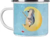 Mr. & Mrs. Panda Pott Pinguin Mond - Eisblau - Geschenk, Produktbild-Vorschau 1