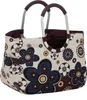 A studio shot of a shopping bag with a floral pattern. Podgląd zdjęcia produktu