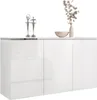 Dreitürige Kommode AURORA SILVER 3D Produktbild-Vorschau 4