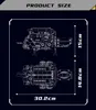 Diagram showing the dimensions of a product. Voir les images du produit