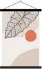 MuchoWow® Textilposter Sommer - Laub - Weiß - Orange 40x60 Produktbild-Vorschau 1