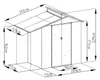Metalowy domek ogrodowy Rojaplast Oscar E-A 276x117 cm Podgląd zdjęcia produktu 6