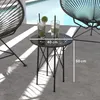 Outsunny Gartentisch. Runder Terrassentisch mit Produktbild-Vorschau 5