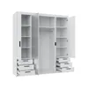 AX LIVING Weiß Kleiderschrank mit Spiegel Storicos 4T6S Produktbild-Vorschau 6