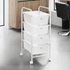 Badregal Rollwagen Rollcontainer GINA, mit 4 transparenten Produktbild-Vorschau 1
