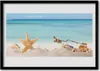 Bild 100x70 MDF-Rahmen Wandkunst Seestern Shells Beach Produktbild-Vorschau 1