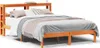 Bettgestell mit Kopfteil ohne Matratze Wachsbraun 120x200 Produktbild-Vorschau 2