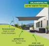 Sonnensegel Rechteck, 2x3m, anthrazit, wasserabweisend Produktbild-Vorschau 4