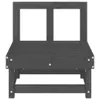 The Living Store Garten-Mittelsofas 2 Stk. Grau Massivholz Produktbild-Vorschau 5