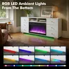 VANITII TV-Schrank mit kamin，TV-Lowboard mit Produktbild-Vorschau 3