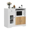 Küche Sideboard mit Steckdose für Mikrowelle Küchenschrank Produktbild-Vorschau 1