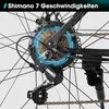 Hiland 26 Zoll Herren Damen Elektrofahrrad, 7 Gang Produktbild-Vorschau 4