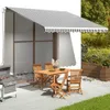 vidaXL Tissu de store anthracite et blanc 4x3,5 m Voir les images du produit 2