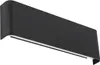 Wandlampe Aluminium LED B: 31 cm Up Down Schwarz länglich Produktbild-Vorschau 1