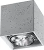Deckenleuchte VALDE Beton 1xGU10 10W Beton 14x14x14cm Produktbild-Vorschau 1