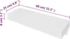 vidaXL Wandregal mit Schublade MDF Weiß Produktbild-Vorschau 15
