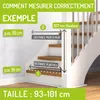 BOMI® Barrière de sécurité bébé Miko sans perçage – Voir les images du produit 3