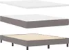 Boxspringbett mit Kopfteil Taupe 160 x 200 cm Stoff Produktbild-Vorschau 4