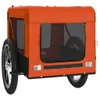 vidaXL Cani da Rimorchio per Biciclette Arancione e Nero Anteprima dell’immagine prodotto 4