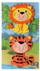 GLOREX Moosgummisticker 3D Löwe Tiger 10x12cm, Produktbild-Vorschau 1