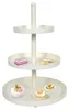 Etagere - H 55 cm - Weiß - Metall - 3 Etagen Produktbild-Vorschau 1