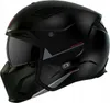 A black motorcycle helmet with a tinted visor and gray accents. Anteprima dell’immagine prodotto