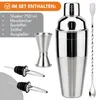 Set di shaker per cocktail KRUMAD, 6 pezzi, in acciaio Anteprima dell’immagine prodotto 2
