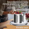 Lindenstein 20 cm Tortenring verstellbar + Tortenschneider Produktbild-Vorschau 6