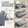 Divano angolare HOMCOM con funzione letto e contenitore, Anteprima dell’immagine prodotto 4