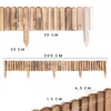 Woodygift Holz Palisade Rasenkante Beeteinfassung 20x200 cm Produktbild-Vorschau 2