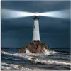 ARTland Leinwandbild Bild von Leuchtturm mit Lichtstrahl Produktbild-Vorschau 1