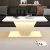 Merax Table basse en forme de V avec éclairage LED, design Voir les images du produit 2