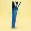 6 herbruikbare metalen rietjes - blauw Productafbeelding-voorbeeld 2