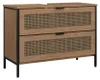 Wastafelonderkast Vicco Linara Eiken/Zwart 80 x 59 cm, Productafbeelding-voorbeeld 1