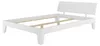 Weißes modernes Doppelbett 160x200 Bettgestell Holzbett Produktbild-Vorschau 3