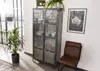 MASSIVMOEBEL24 Vitrine Mango 90x40x190 grau lackiert HEAVY Produktbild-Vorschau 4