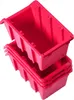 A stack of four pink storage bins. Anteprima dell’immagine prodotto