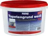 A white plastic bucket with a red lid, containing wallpaper primer. The bucket has a blue and white label with product information and branding. Produktbild-Vorschau
