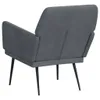 Fotel The Living Store ciemnoszary 62x79x79 cm aksamitny Podgląd zdjęcia produktu 5
