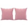 vidaXL 3-osobowa sofa z dekoracyjnymi poduszkami różowa 180 Podgląd zdjęcia produktu 4